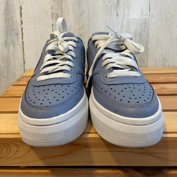 CLEARANCE! Nike Women's Size 8 Court Vision Alta Sneakers Ashen Slate Platform - Picture 2 of 9